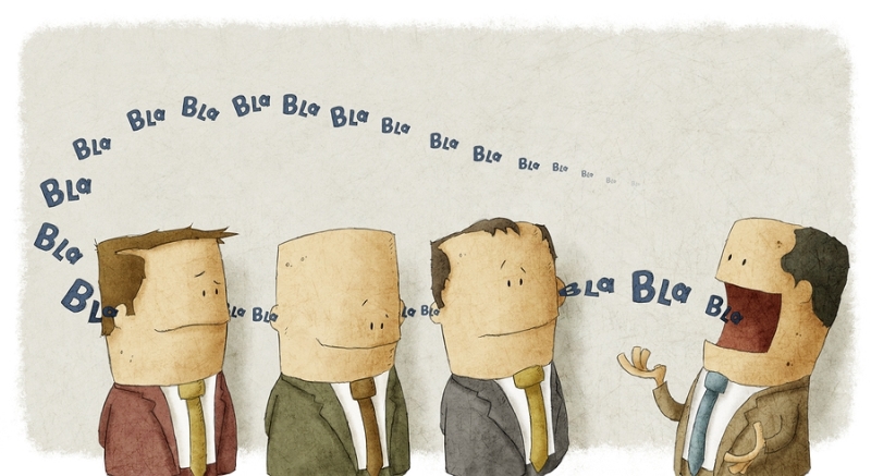 illustration of a Boss talking with employees